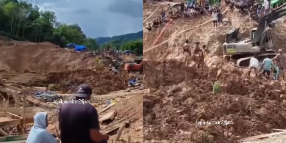 unggahan Instagram topik sumbar24jam tentang longsor tambang emas ilegal Sijunjung