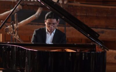 Calvin Abdiel Tambunan saat konser piano di MARKK Hamburg, Jerman